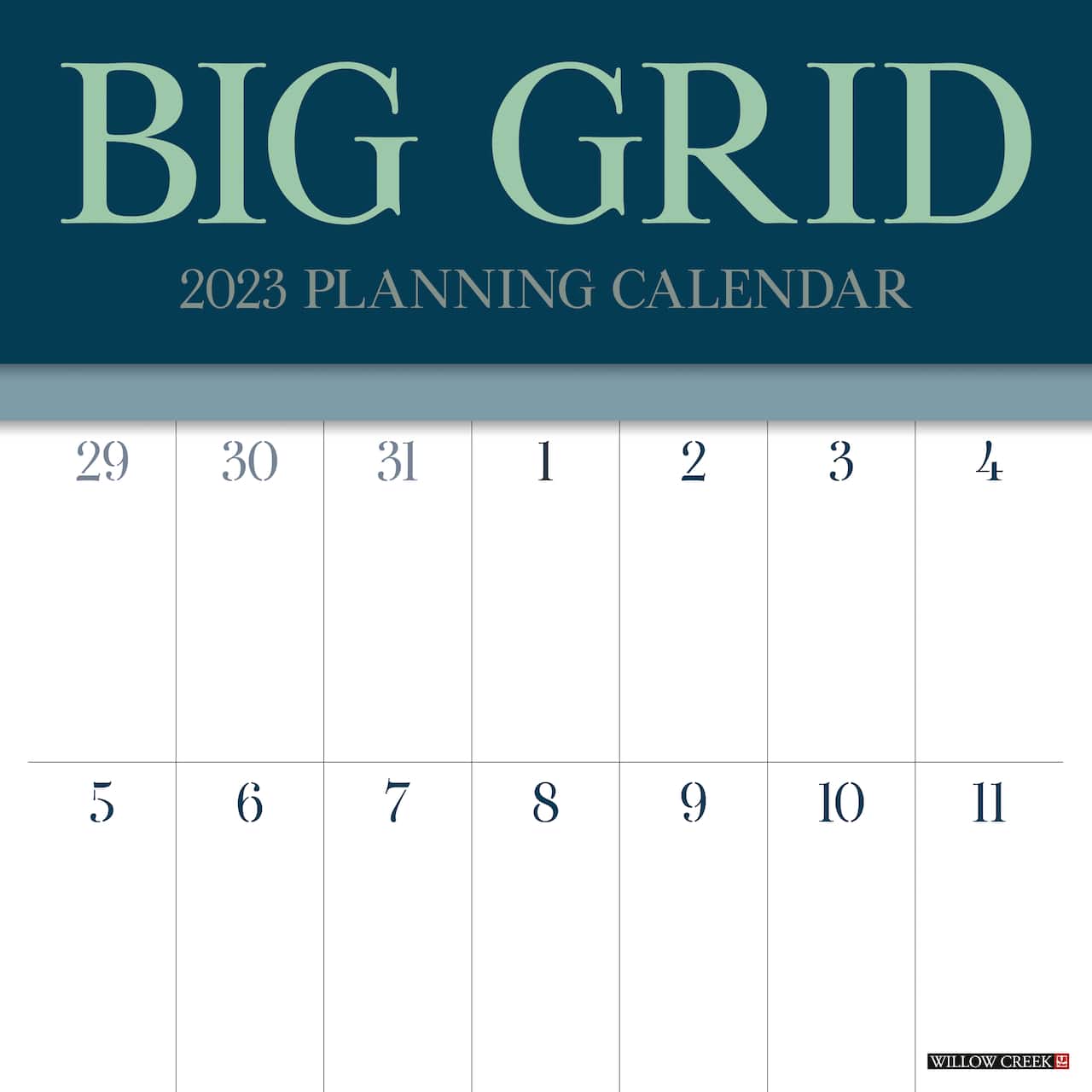 2023 Big Grid Jewel Wall Calendar Michaels